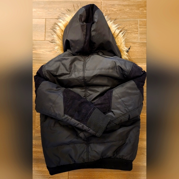 Retro 2000s Guess Puffer Coat Men's Large Black - Picture 2 of 3